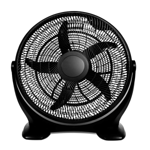Simple Deluxe 20 Inch 3-Speed Plastic Floor Fans Quiet for Home Commercial, Residential, and Greenhouse Use, Outdoor/Indoor, Black