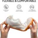 Barefoot Shoes Women Casual Sneakers,Wide Toe Box Shoes Women Zero Drop Barefoot Shoe Men,Minimalist Trail Running Shoe,Non-Slip Lightweight Breathable Comfortable Fashion Walking Hiking Shoes Unisex (Orange, 6W/4.5M)
