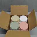 4 Pack Overnight Oats Containers with Lids and Spoons, 16 oz Glass Mason Jars with Airtight Lids, Overnight Oats Jars for Milk, Cereal, Fruit (Light Colors)