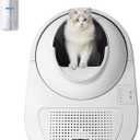 CATLINK Self Cleaning Cat Litter Box, Auto Safety Sensors for Multiple Cats 3.522 pounds, Double Odor Removal with Trash Bags(Young Version)