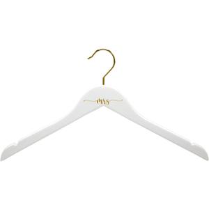 Mrs Wedding Hanger, Painted Engraved, Bride Hanger, Bridal Wedding Gift