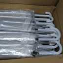 50 Pack Clear Wedding Umbrellas, Windproof Auto Open, 35.4-Inch POE Canopy
