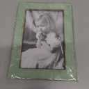 4x6 Inches Simple Rectangular Desktop Family Picture Photo Frame with Glass Front (Green)