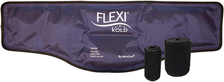 FlexiKold Neck Ice Pack Wrap with Straps  Ice Packs for Injuries Reusable, Flexible Neck Pain Relief, Ice Pack for Neck  Neck Cooling Wraps, Cold Compress, Cooling Neck - 6301-COLD-STRAP
