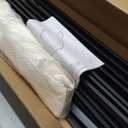 Amazon Basics Smart Box Spring Bed Base, 5-Inch Height Mattress Foundation, Tool-Free Easy Assembly, Twin, 74"L x 38"W x 5"H, White