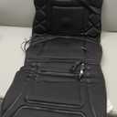 Back Massager with Heat,Heated Seat Cover Cushion with 5 Vibrating Massage Nodes Chair Pad for Pain Relief Home Office Use