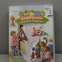 ArtCreativity Gingerbread House Craft Kit for Kids with 24 Butter Crayons - Black and White Gingerbread Cardboard Playhouse to be Colored - Mess-Free Coloring Fun Kids Christmas Activities Ages 3-9