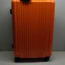 Coolife Luggage Suitcase PC+ABS with TSA Lock Spinner Carry on Hardshell Lightweight 20in 24in 28in (orange, L(28IN))