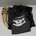 ABONDEVER Halloween Grim Reaper Costumes for Boys Adults Black Hooded Cloak Scythe Skull Mask Skeleton Gloves