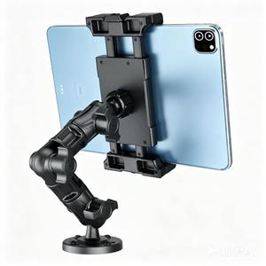 OHLPRO Heavy Duty Drill Base Tablet Mount for Truck Dashboard, 360° Rotating Adjustable Arm, iPad Car Holder Fits 5–17 Inch Tablets, Secure Rubber-Padded Clamp for Commercial Vehicles & Wall