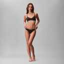 Calvin Klein Women's Motive Cotton Multipack Thong Panty (Black, S)