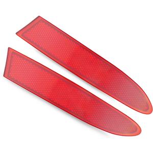 Rear Bumper Reflector Light Fit for BMW X3 F25 2009-2017, Left & Right Rear Bumper Red Marker Lights Lens Trim Replace 63147217315 63147217316