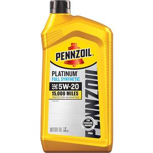 Pennzoil Platinum Full Synthetic 5W-20 Motor Oil, 1 Quart