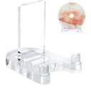 Acrylic Easel Display，Plate Stand for Display，Adjustable Clear Display Holder for 4" to 8" Platter, Book, Card, Frame, Picture, Artwork, Plaque ( Small-1pc 4"-8")