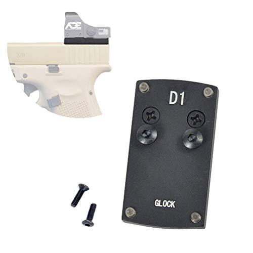 D1 Sight Mount Plate - G17 19 22 26 27 34 35 37 41 Mounting Plate for Mini Red Dot Sight, Pistol Handgun Mount Plate Base for Red dot Burris Sightmark Vortex Venom Tactical Hunting