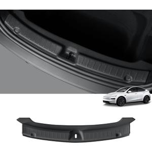 LUCKEASY Rear Bumper Guard for Tesla Model Y Juniper 2025 2026 Rear Trunk Bumper Guard Sill Cover Protector for Model Y Accessories TPE Black