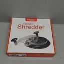 Vitoler Pro Chicken Shredder Tool, 108 Chicken Breast Shredder Tool Twist,Chicken Grinder withTransparent Lid,Ergonomic Handle,Non-Slip,Meat Shredder for Shredding Chicken Breast, Pork and Beef (black)