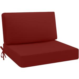 idee-home Outdoor Cushions for Patio Furniture, Outdoor Seat Cushion, Waterproof Hampton Bay Deep Seat Replacement Couch Chair Cushions for Garden Lawn Backyard Deck, 28.5 x 28.5