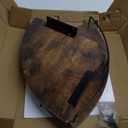 Corner Floating Shelves, Rustic Brown Wood, Set of 2, Wall Mount Storage with Guardrail for Bathroom Kitchen Living Room