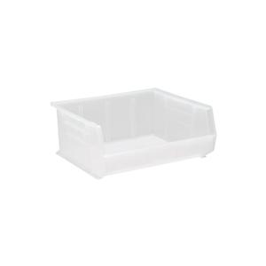 QUANTUM STORAGE SYSTEMS K-QUS250CL-2 2-Pack Ultra-Stack and Hang Bins, 14-3/4" x 16-1/2" x 7", Clear