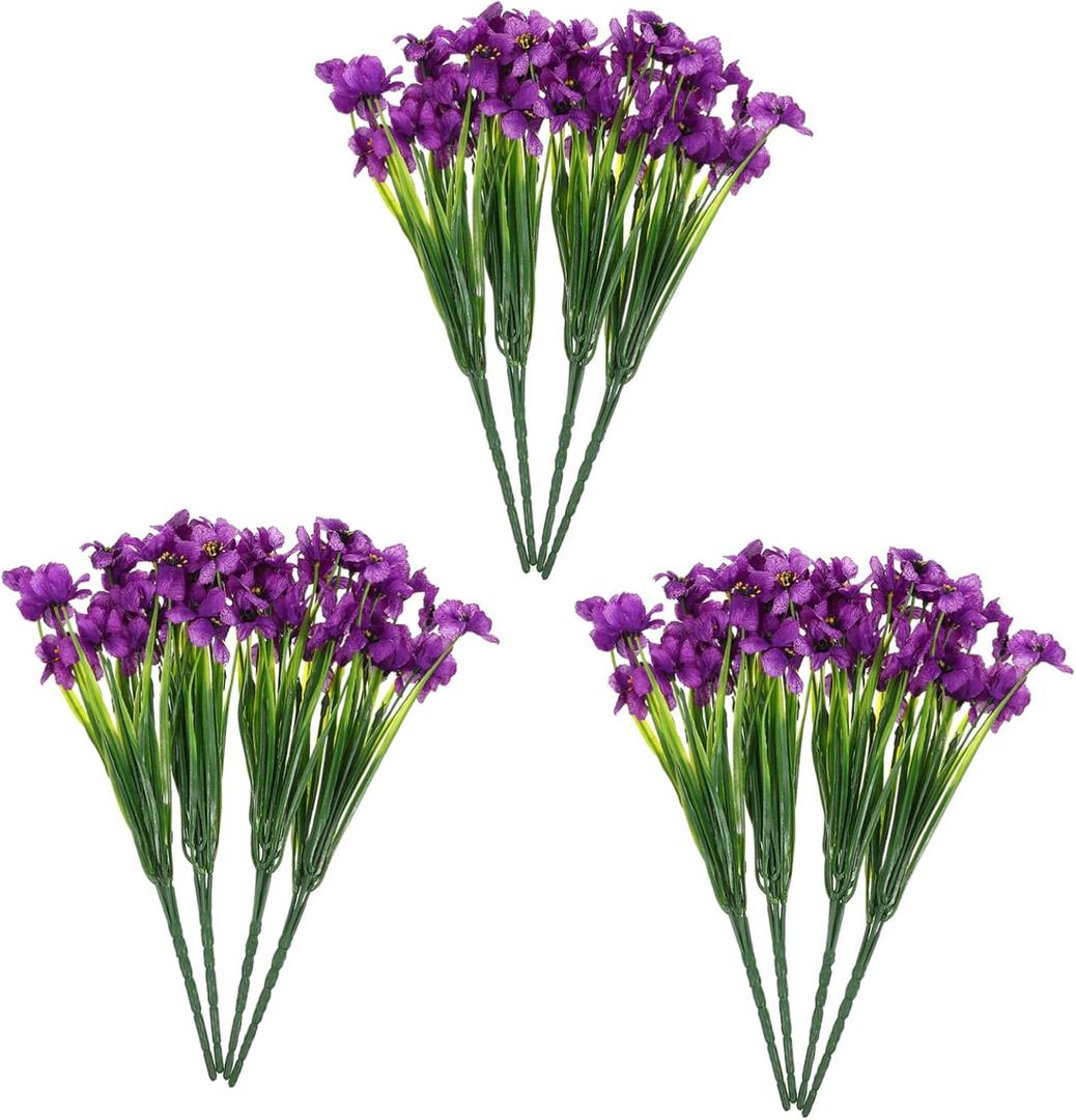 Cabilock 12pcs Artificial Plant Decoration Simulation Faux Violets for Home Wedding Versatile Indoor and Outdoor Use Aesthetic DIY Floral Arrangement (32X12cm) Cabilock 12pcs Artificial Plant Decoration Simulation Faux Violets for Home Wedding Versatile Indoor and Outdoor Use Aesthetic DIY Floral Arrangement (32X12cm)