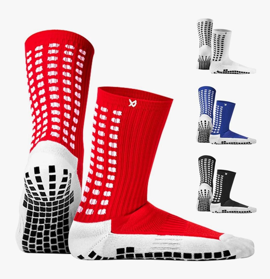 Lux Dual Grip Socks - Soccer Grip Socks for Men and Women. GripArray Performance & Comfort