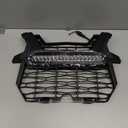 SAUTVS Front Mesh Grill with Light for RZR XP, Waterproof Black Mesh Grille with LED Light Bar for Polaris RZR XP 1000 XP4 Turbo 2019 2020 2021 2022 2023 Accessories (Compatible with Fang Lights)