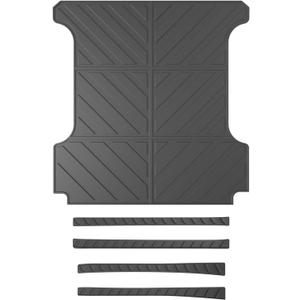 powoq 5.7FT Bed Mat Compatible with 2019-2025 Dodge Ram 1500 Cargo Mat Door Sill Protector TPE Truck Bed Liner Replacement for 2019 2020 2021 2022 2023 2024 2025 Dodge Ram 1500 Accessories