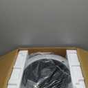 LEDIARY 20 Inch Low Profile Ceiling Fans With Lights, Led Bladeless Ceiling Fan, Remote Control Enclosed Flush Mount Ceiling Fan With Timming, 3000-6000K, 6 Wind Speed, 3000LM, 57W-Black