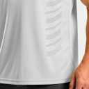 G Gradual Men's Workout Shirts Quick Dry Athletic Running T-Shirts Lightweight Moisture Wicking Short Sleeve Sports Gym Tops (White, L)