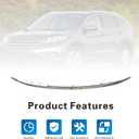 Front Upper Grille Grill Molding Trim Plastic Chrome Replacement For HONDA CR-V 2012 2013 2014 EX, EX-L, LX, Touring HO1217107