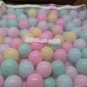 Amazon Basics BPA-Free Ball Pit Balls with Storage Bag, Crush-Proof Plastic for Toddlers Kids 12+ Months Play, 6 Pastel Colors, 1000 Count