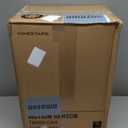 Ninestars Automatic Touchless Infrared Motion Sensor Trash Can, 13 Gal 50L, Stainless Steel Base (Rectangular, Black Lid), Black Trim