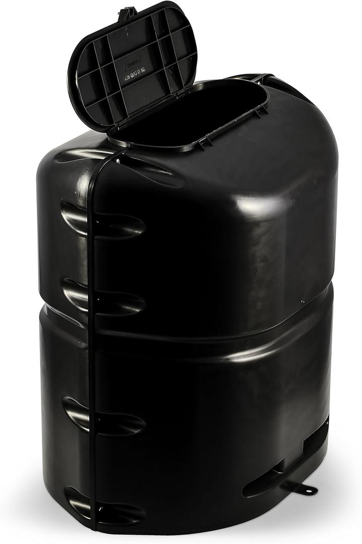 Camco Single RV Propane Tank Cover | Features a Removable Top Panel, a Heavy-Duty Polymer Construction, and Fits 20lb. Steel Single Tanks (40578)