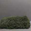 XeGe Luxury Faux Fur Throw, Moss Green Soft 50x60 Fluffy Blanket, Shaggy Plush Decorative Couch Throw, Cute Furry Throw Fuzzy Office Lap Blanket for Bedroom Living Room Sage Green