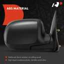 A-Premium Passenger Side Manual Door Mirror - Compatible with Chevy, GMC & Cadillac - Silverado, Suburban, Avalanche, Tahoe, Sierra, Yukon, Escalade - 1999-2007 - Non-Heated Manual Folding