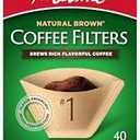 Melitta #1 Cone Coffee Filters, Unbleached Natural Brown, 40 Count (Pack of 10) 480 Total Filters Count 