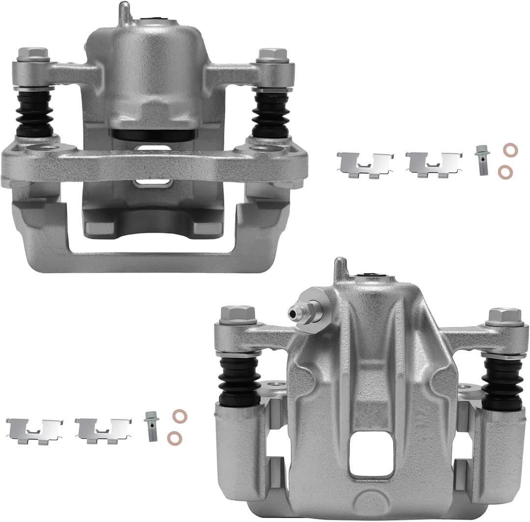 SCITOO Rear Left+Right Brake Calipers With Bracket 19B3100 19B3101 Compatible For Hyundai For Tucson 2005-2009,For Kia For Sportage 2005-2010