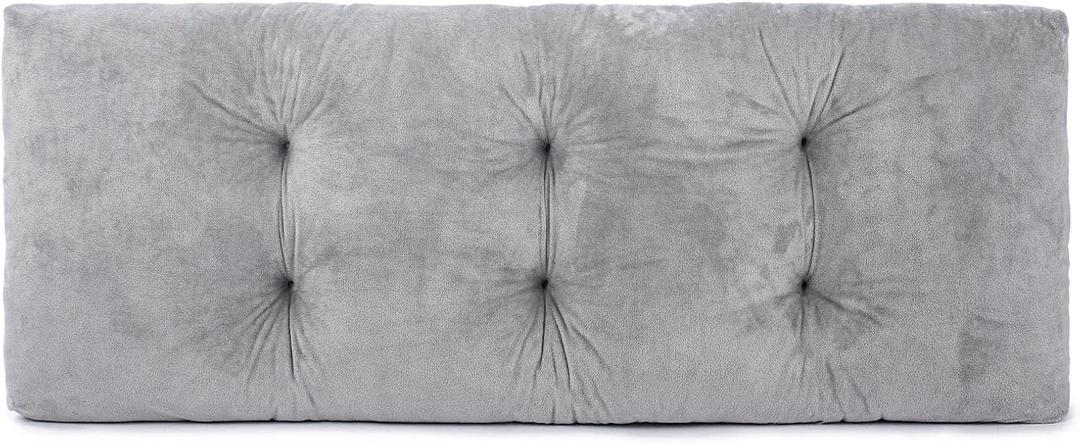 Bench Cushion, Non-Slip Tufted Bench Cushions for Swing, Shoe Storage, Window Seat (36"x14", Grey)