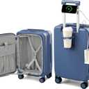 Hanke 20 Inch Expandable Carry On Luggage 22x14x9 Airline Approved, 20 Inch EXT