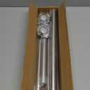 Shower Curtain Rod, 1" Diameter Heavy Duty Tension Shower Rod, Non Slip Adjustable 28-74 inch No Drilling Shower Curtain Rods Spring Tension For Bathroom, Shower Stall, No Rust, Silver