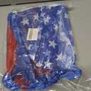 Red White Blue Tutu Skirt for Women Adult 3-Layer Plus Size Patriotic Tulle Skirt for 4th of July, USA Theme Party Costume (Blue)