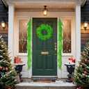 12FT2 * 6FT Artificial Norfolk Pine Garland, 2025 Lime Green Christmas Garland Realistic Touch for Mantel Table Fireplace Staircase Door Indoor Outdoor Christmas Decorations