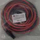 BougeRV 30 Feet 8AWG Solar Extension Cable with Female and Male Connector with Extra Pair of Connectors Solar Panel Adaptor Kit Tool (30FT Red + 30FT Black)