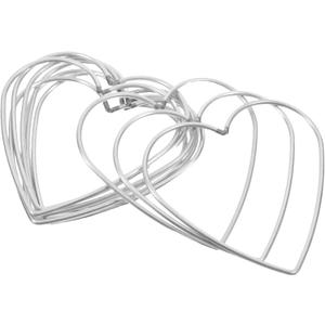 Veemoon 10pcs Heart Shaped Metal Wreath Frames for Dreamcatcher and Macrame Crafts Handmade Wire Hoops for Home Decor and Wall Hanging Projects