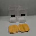 2 Pack 150 oz Glass Food Storage Containers, 1.2 Gallon Glass Flour and Sugar Containers with Airtight Lids, Large Flour Container for Sugar, Ground Coffee, Rice and Dry Food