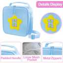 WOBAGMEN Insulated Lunch Bag for Work, School (Blue, A)