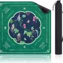 Shipped Rolled Mahjong Mat with Rules Without Creases, 3mm, 32.5" x 32.5"