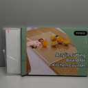 Acrylic Cutting Board with Counter Lip,17.5"x13.5" Clear Cutting Board for Kitchen Countertop,Non-Slip,60% Thicker,Perfect for Bread,Meat,Veggies & More,Great Kitchen Essential Gadgets & Decor