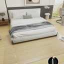 【16 Anti-Slip Stickers Included】 5'×7' Clear Vinyl Rugs for The Floor, Waterproof Vinyl Floor Mat, Plastic Floor Protector for Hardwood, Wipeable Clear Carpet Protector for Under Dining Table/Bedroom